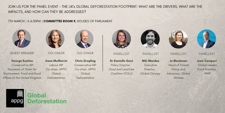 Join us for the launch event for the APPG on Global Deforestation