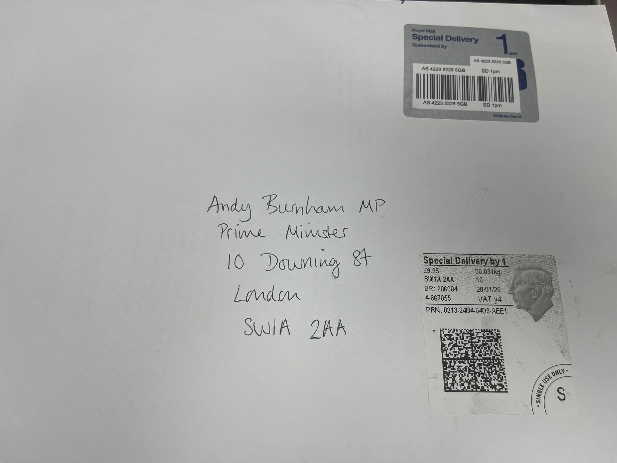 Our letter to the new Prime Minister